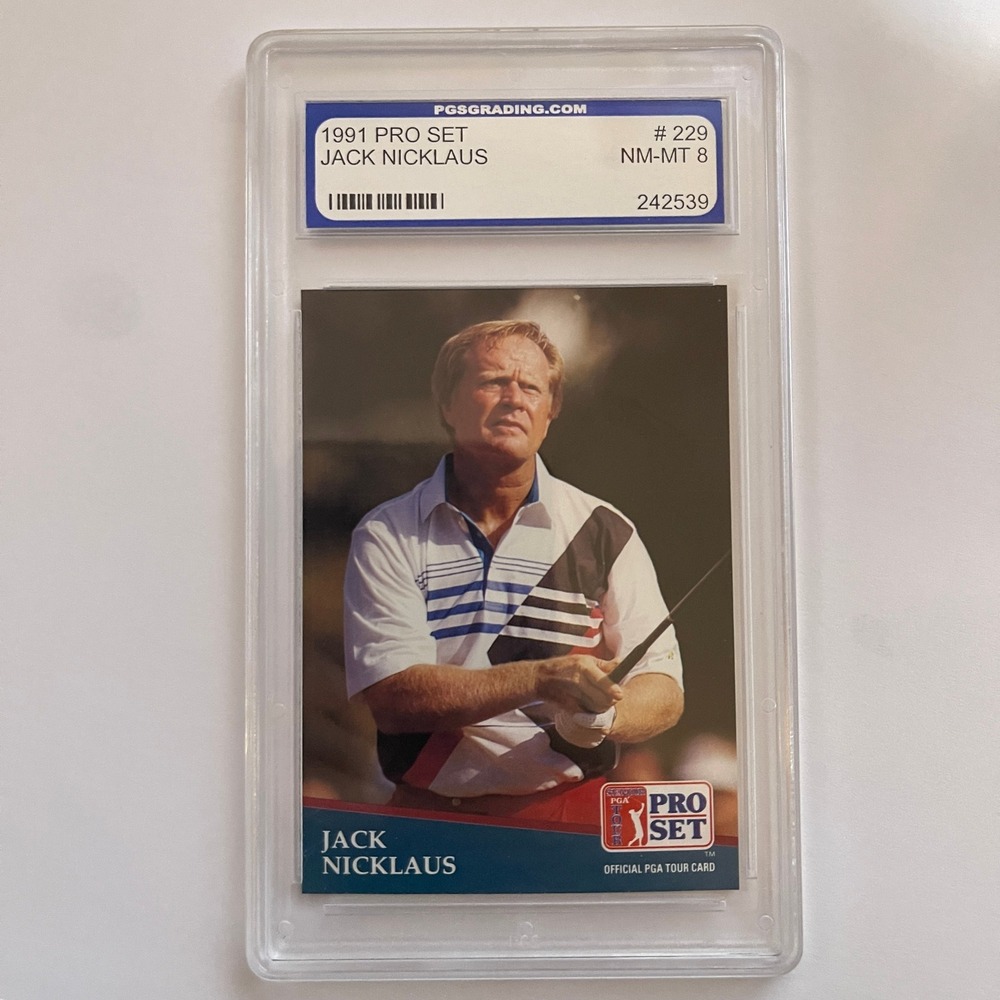 1991 Pro Set Jack Nicklaus Golf Card #229‎ PGS NM-MT 8 Graded Official PGA Tour